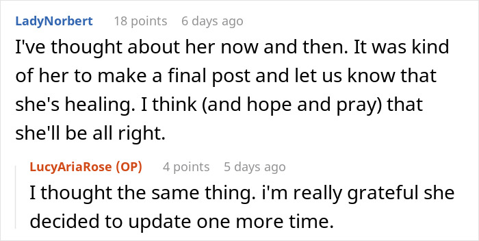 Comments on a forum thread discussing a woman&rsquo;s obsession mistaken for pregnancy revealing a life-threatening condition.