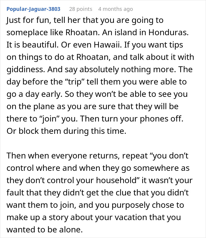 Couple Trick Clingy MIL By Changing Their Vacation Plans Last Minute: "Cue The Waterworks And Victimization"