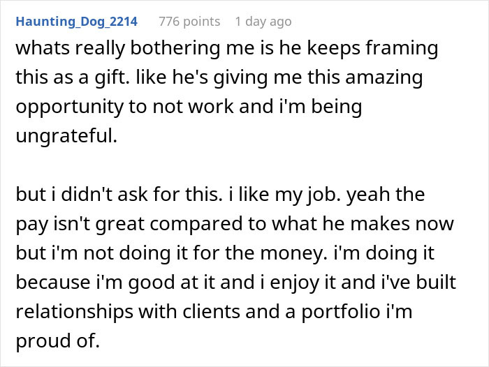 Woman refuses to quit job after husband&rsquo;s promotion, discussing career passion and gender roles with mother-in-law.