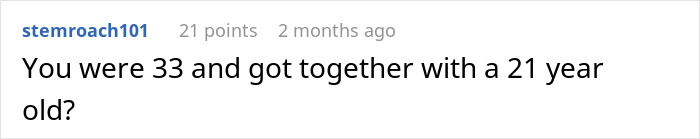 Screenshot of an online forum post discussing a husband refusing intimacy for 5 years and wife's reaction.