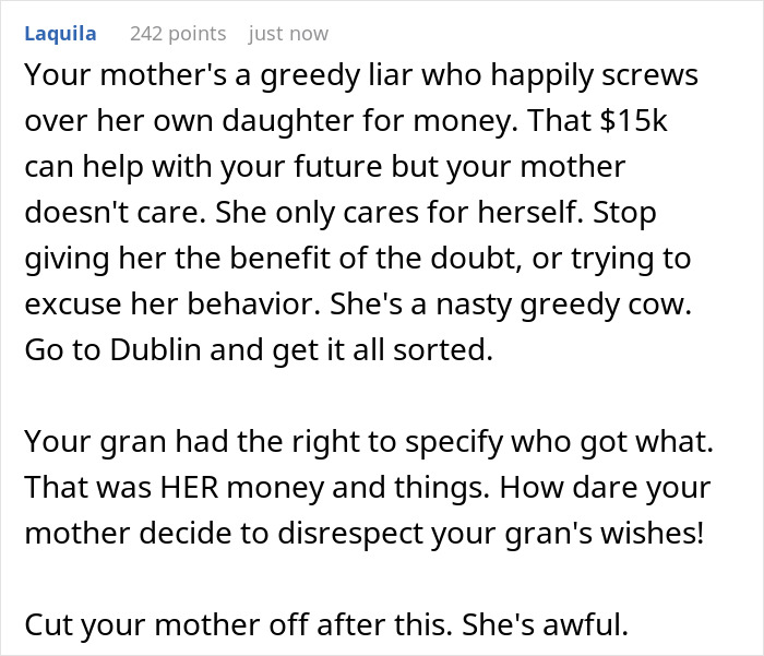 Alt text: Woman preventing solicitor from contacting daughter about grandma’s inheritance, protecting family matters discreetly. Alt text: Woman preventing solicitor from contacting daughter about grandma’s inheritance, protecting family matters discreetly.