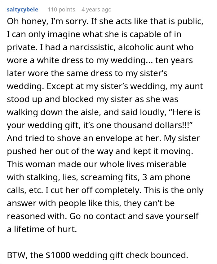 Text post describing a son's frustration with mom’s disruptive behavior ruining his wedding day and causing family conflict. Text post describing a son's frustration with mom’s disruptive behavior ruining his wedding day and causing family conflict.