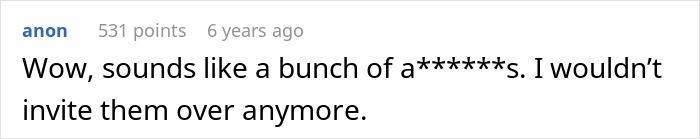 Comment criticizing in-laws who make fun of woman for Thanksgiving dinner and say she ruined the holiday. Comment criticizing in-laws who make fun of woman for Thanksgiving dinner and say she ruined the holiday.