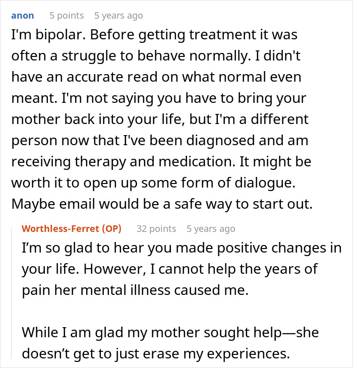 Reddit conversation about a mom upset and going no contact after daughter changes her name. Reddit conversation about a mom upset and going no contact after daughter changes her name.