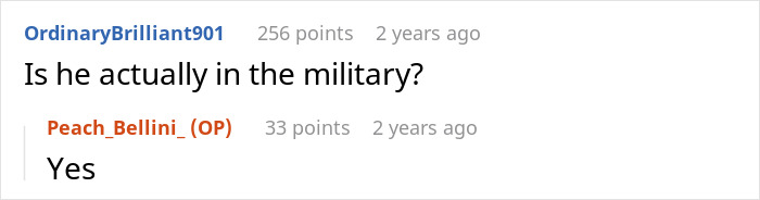 Screenshot of an online forum discussion about a man lying about getting a master&rsquo;s degree and his wife uncovering the truth.