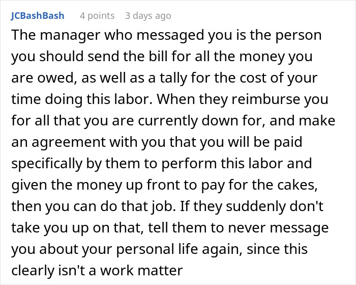 Comment explaining how to handle coworkers who ghost the birthday organizer on Venmo and refuse to pay for the celebration.