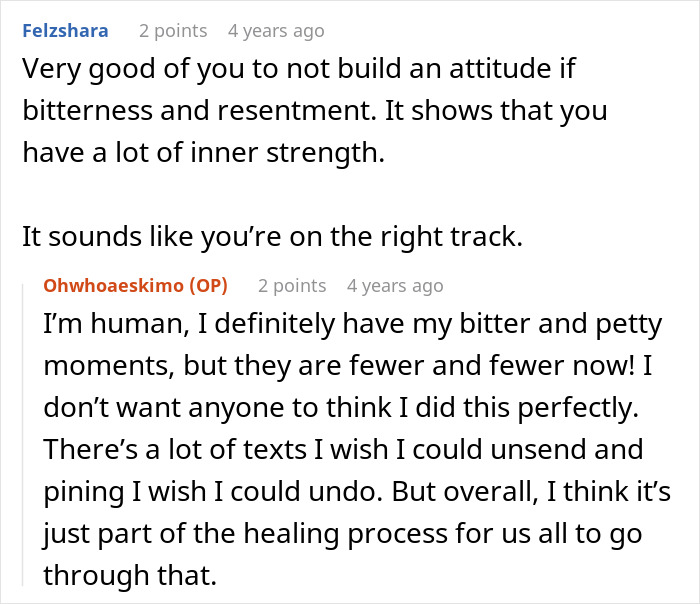 Screenshot of a woman sharing an inspiring 5 year update after leaving her cheating husband, reflecting on healing and strength. Screenshot of a woman sharing an inspiring 5 year update after leaving her cheating husband, reflecting on healing and strength.