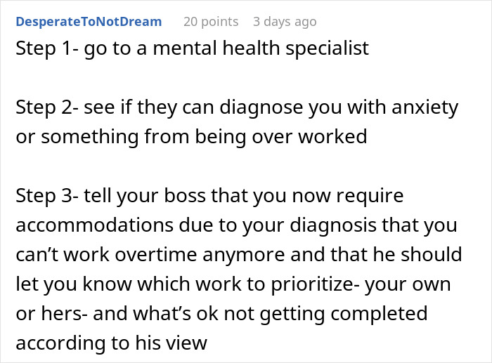Woman eats what she shouldn&rsquo;t at work, causing unexpected consequences for her coworker in the office environment.