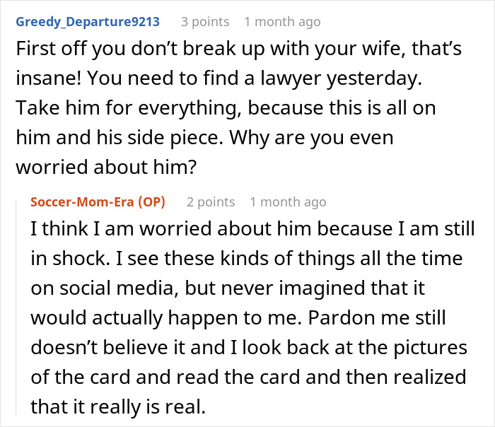 Screenshot of a Reddit conversation about a man who wants to be single but not divorced and finds a girlfriend while working things out with his wife.