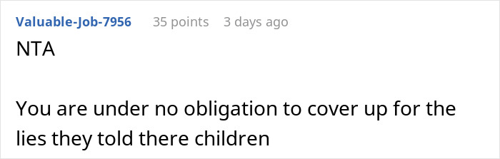 Screenshot of an online forum comment discussing parents wanting their abandoned son to play happy family with siblings after 17 years.