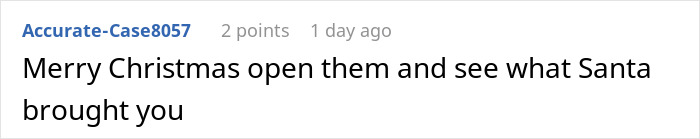 Screenshot of a Reddit comment mentioning opening packages, related to company sending packages to wrong address issue.