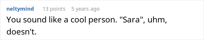 Screenshot of a social media comment discussing a friend who doesn&rsquo;t understand why she can&rsquo;t bring her clingy children.