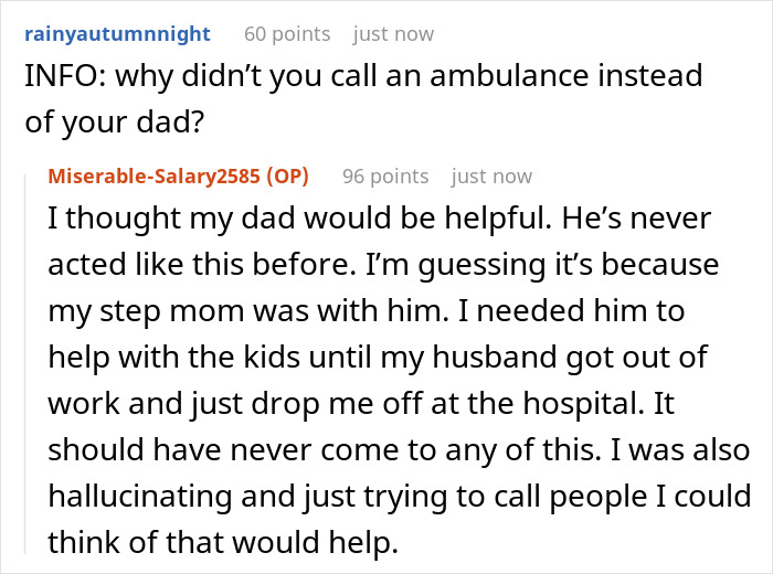 Text conversation about woman fighting for her life in hospital and toxic dad&rsquo;s loud rant causing CPS involvement at home.