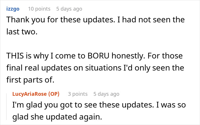 Screenshot of a forum conversation about a woman&rsquo;s pregnancy obsession linked to a life-threatening medical condition.