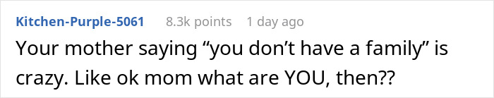 Screenshot of a Reddit comment about a mom’s unhinged text causing embarrassment before Thanksgiving plans. Screenshot of a Reddit comment about a mom’s unhinged text causing embarrassment before Thanksgiving plans.