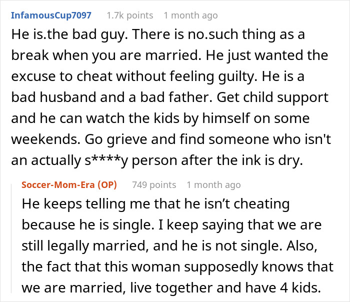 Man finds girlfriend while working things out with wife, struggling with being single but not divorced situation.
