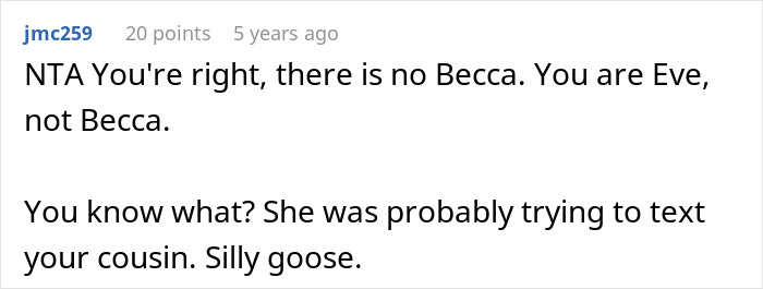 Screenshot of a forum comment discussing a mom’s reaction when daughter changes her name and goes no contact. Screenshot of a forum comment discussing a mom’s reaction when daughter changes her name and goes no contact.