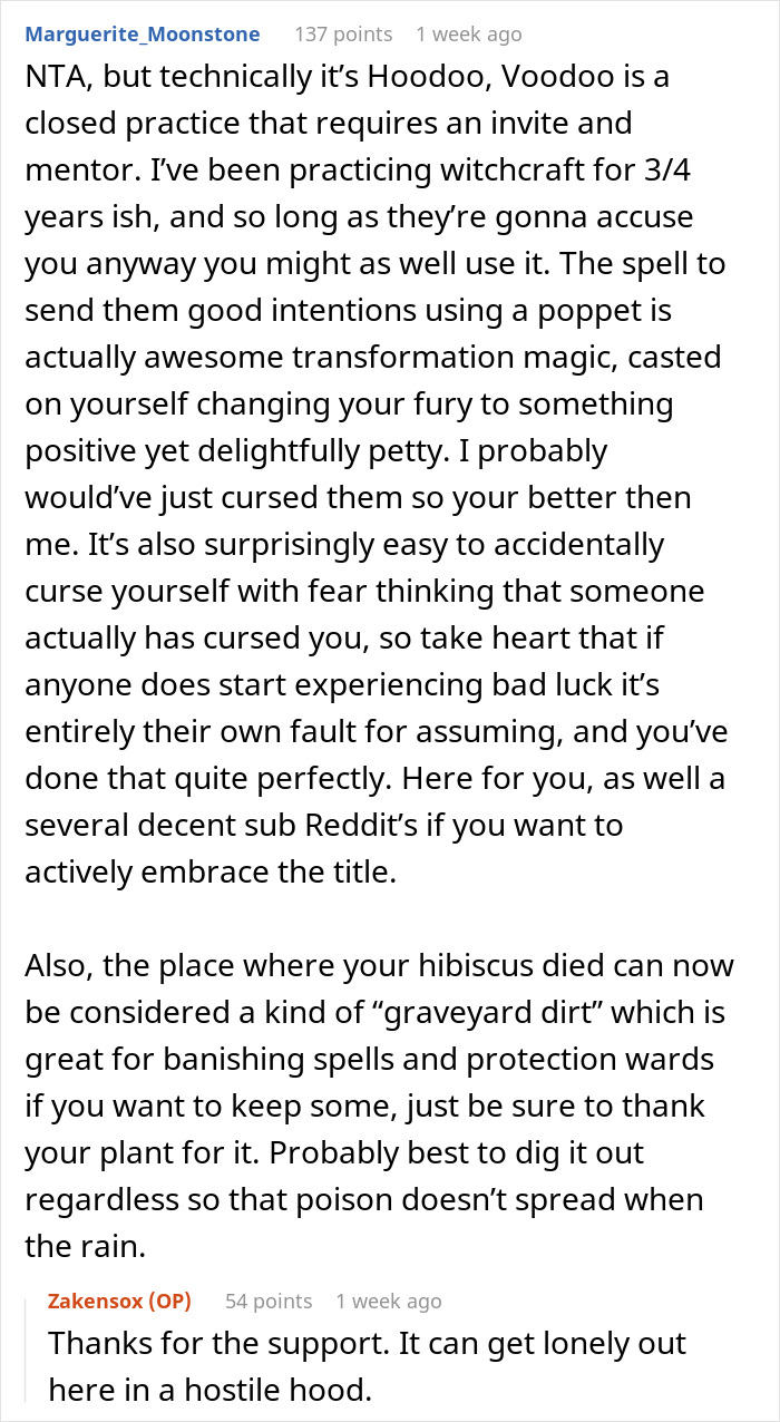 Discussion on witchcraft and transformation magic used by a woman&rsquo;s savage revenge on petty neighbor causing panic.