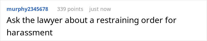 Screenshot of a forum post asking about a restraining order for harassment, reflecting conflict in a parenting dispute. Screenshot of a forum post asking about a restraining order for harassment, reflecting conflict in a parenting dispute.