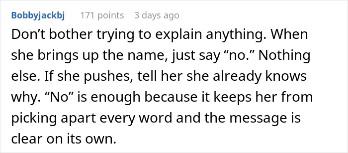 Commenter advises firm refusal when MIL demands baby's name honor her culture, highlighting new mom's heritage fight while recovering.