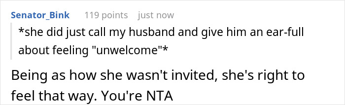 Screenshot of a heated online conversation about a MIL treating Thanksgiving like a free buffet and hogging the food. Screenshot of a heated online conversation about a MIL treating Thanksgiving like a free buffet and hogging the food.