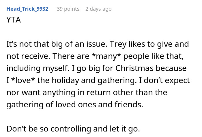 Secret Santa organizer enforcing participation rules for coworkers who don&rsquo;t want to receive gifts in office exchange.