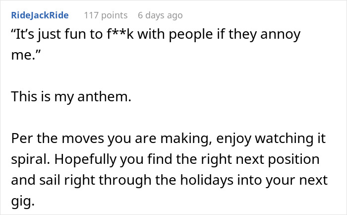 Reddit comment expressing frustration with overworking, mentioning roles of 4 people and deciding to stop overworking.