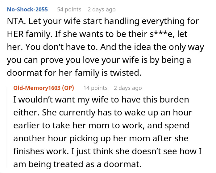 Man supports in-laws but is furious when mother-in-law cuts wife out of the will, causing family conflict.