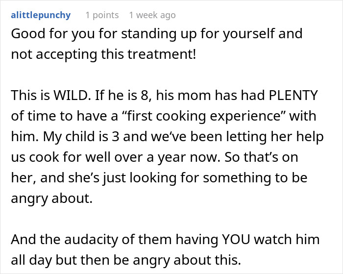 Comment about a man upset after his girlfriend dumped him due to his ex blowing up on her for bonding with their son.