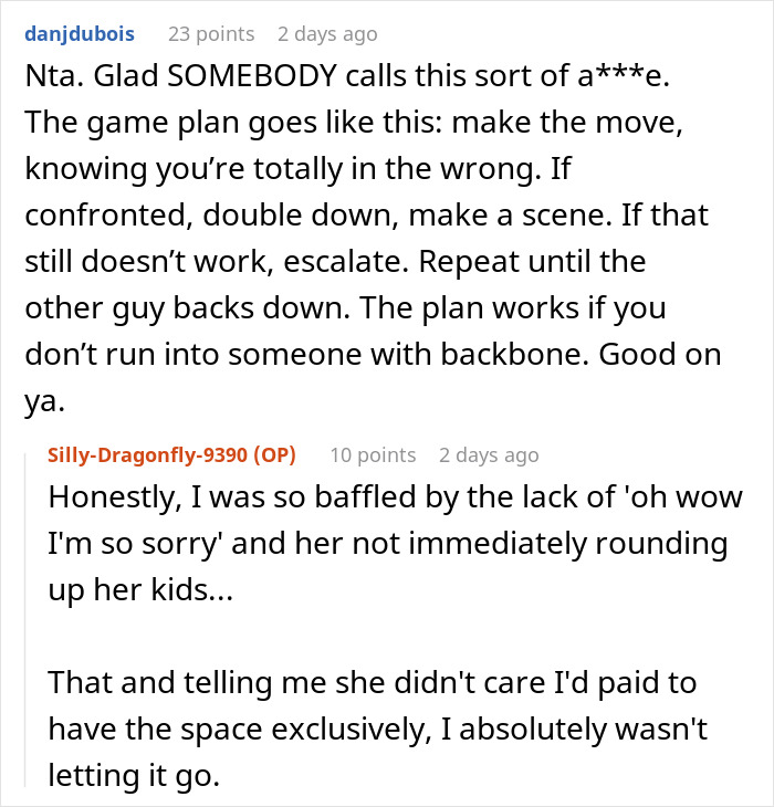 Reddit user reacts to entitled mother raising hell after being denied entrance at private party, discussing confrontation and escalation. Reddit user reacts to entitled mother raising hell after being denied entrance at private party, discussing confrontation and escalation.