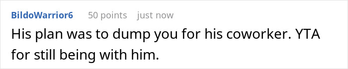 Comment on a forum post discussing a boyfriend who opens relationship but gets no dates, expressing disapproval of his plan. Comment on a forum post discussing a boyfriend who opens relationship but gets no dates, expressing disapproval of his plan.