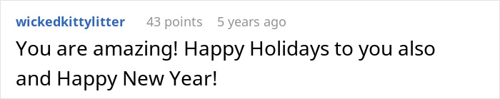 Screenshot of a social media comment expressing holiday wishes related to a father wanting to cancel Christmas due to affordability.