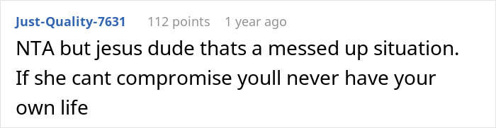 Screenshot of a social media comment expressing frustration in a difficult caretaker situation involving guilt trips.