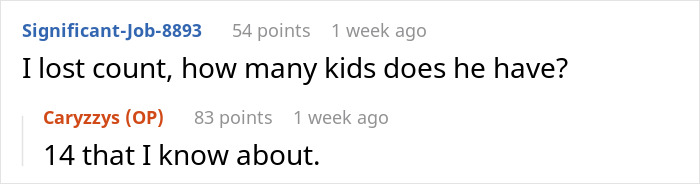 Screenshot of an online discussion where a woman refuses to host a blended family Christmas with her ex&rsquo;s affair kids.