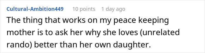 Text post from an online forum about a woman discovering what her sister-in-law thinks of her on Thanksgiving.