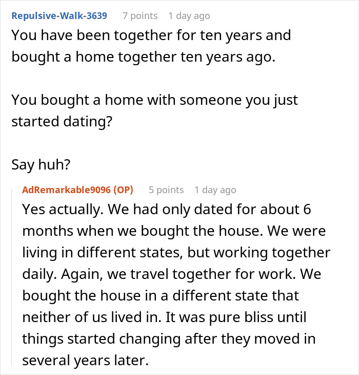 Reddit comments discussing a woman struggling with messy, mooching adult stepkids and considering selling the house.