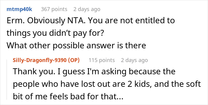 Alt text: Online discussion about entitled mother raising hell after being denied entrance at private party. Alt text: Online discussion about entitled mother raising hell after being denied entrance at private party.