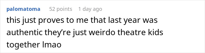 Screenshot of a social media comment discussing Cynthia Erivo and Ariana Grande's bizarre interaction online.