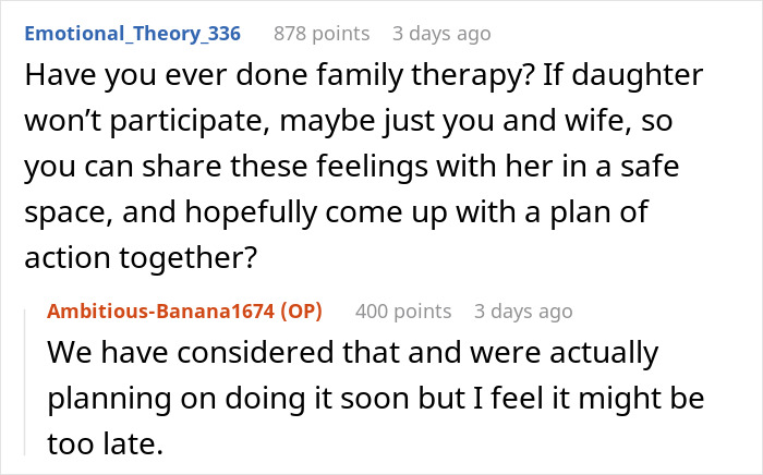 Man experiences teen&rsquo;s rude attitude for years, contemplates ending relationship with his whole family due to ongoing issues.