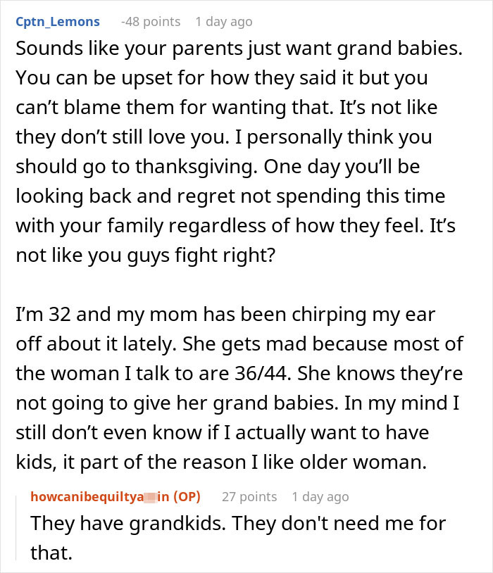 Reddit discussion about family tensions and wanting to skip Thanksgiving after mom’s unhinged text. Reddit discussion about family tensions and wanting to skip Thanksgiving after mom’s unhinged text.