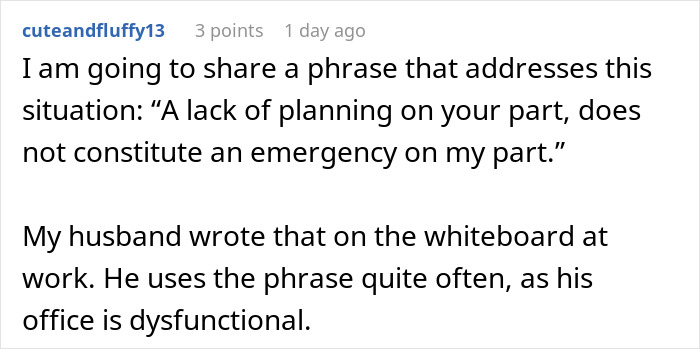 Screenshot of a Reddit comment discussing the phrase about a company sending packages to the wrong address.