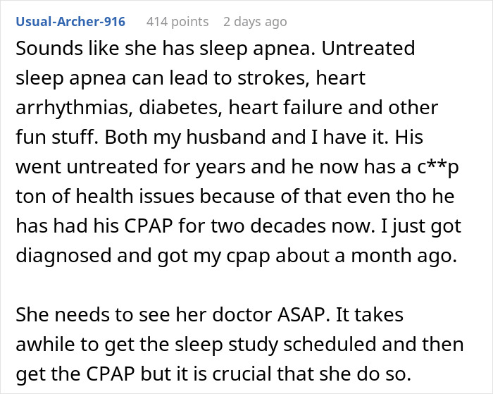 Woman struggles to sleep due to roommate&rsquo;s snoring, stays awake trying to cope with noisy nights.