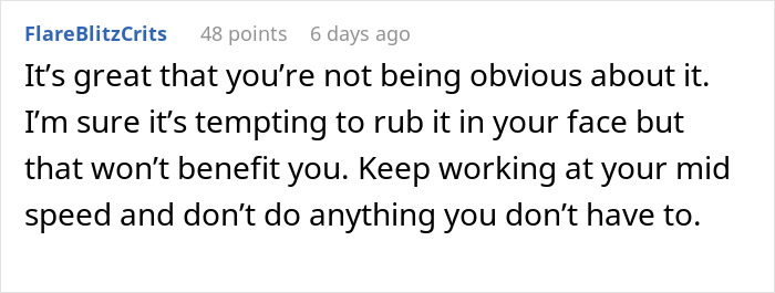 Screenshot of an online comment discussing managing workload and the challenges of doing the roles of multiple people.