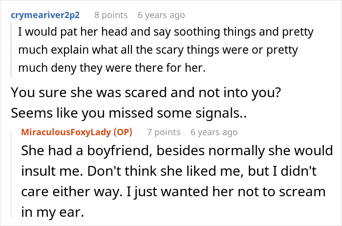 Comments on a haunted hayride story where entitled parents leave scared kids with strangers to handle fear.