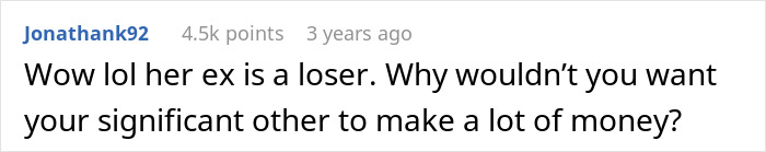 Screenshot of a social media comment discussing a woman leaving the US to start a new life in France due to relationship issues.