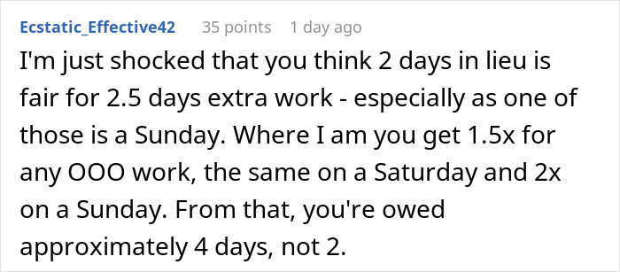 Manager shocked as employee takes time off after being allowed, highlighting workplace time off conflicts and reactions.