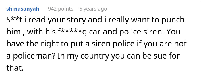 User comment expressing anger toward a stalkerish HOA president and mentioning legal consequences in court.