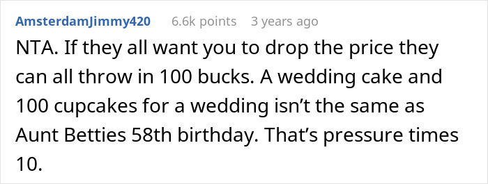Comment discussing bride wanting to upgrade honeymoon at bridesmaid&rsquo;s expense and the resulting reality check.
