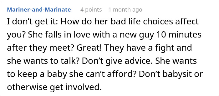 Comment expressing frustration about an irresponsible friend&rsquo;s bad decisions and unexpected pregnancy news.