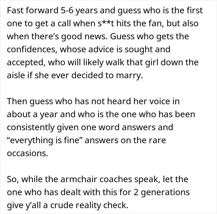 Man’s reaction to teen daughter’s relationship shows why wife helped to hide it in a complex family situation. Man’s reaction to teen daughter’s relationship shows why wife helped to hide it in a complex family situation.